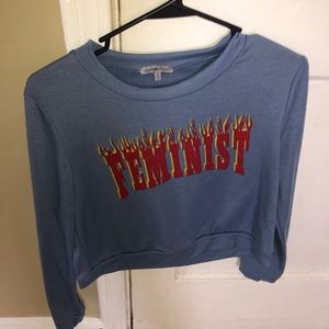 Feminist crop top